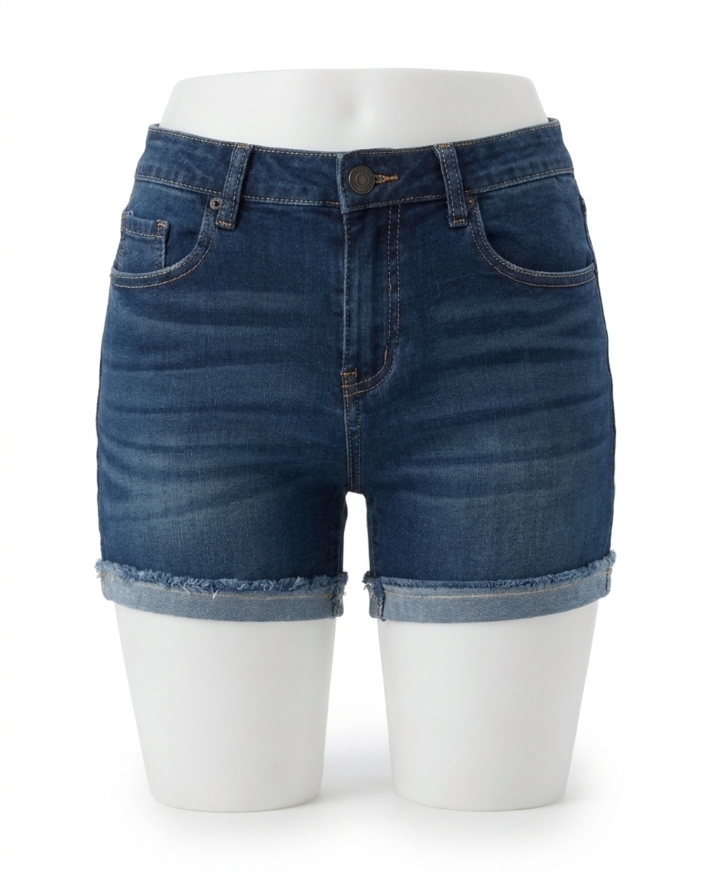 NEW GRACE AND LACE comfort fit repurposed shorts in mid wash